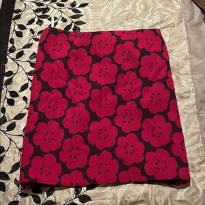 Boden Pink Floral Mini Skirt